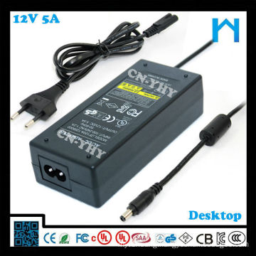 uk plug power supply 12v 5a ac adapter plug types 60w for stb set top box